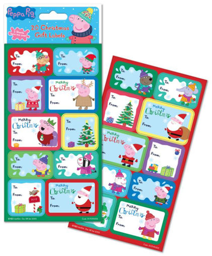 Picture of STICKER TAGS 20PK PEPPA PIG